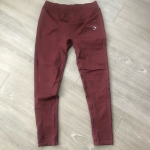 Gymshark Sweat Seamless Sculpt Leggings - Baked Maroon